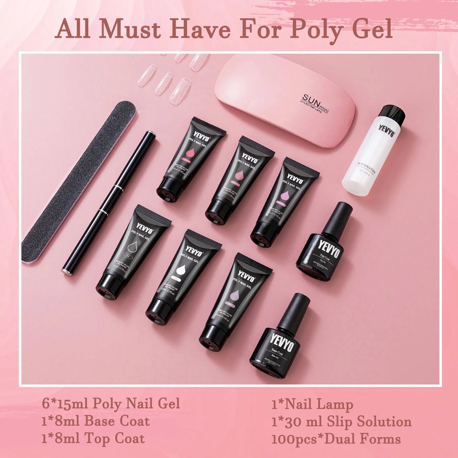 98adb211-a612-47b3-a1c6-db2d064c4738.jpg Poly Gel Nail Kit Poly Nail Gel Kit With UV Lamp For Beginners With Anything With Gel Extension Nail Kit With Slip Solution - Image 4