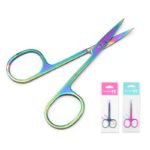 Stainless Steel Color Titanium Eyebrow Trimmer Makeup Beauty Small Scissors - Image 2