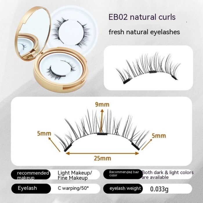 Magnetic False Eyelashes Natural Simulation Tool Outfit - Image 7