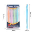 4 Pcs Straight Handle Round Head Eyebrow Trimmer Beauty Tools Beginner Anti-scratch Eyebrow Trimmer Eyebrow Razor Portable Face Razor Eye Brow Epilation Hair Removal Cutters Safety Razor Woman Makeup - Image 2