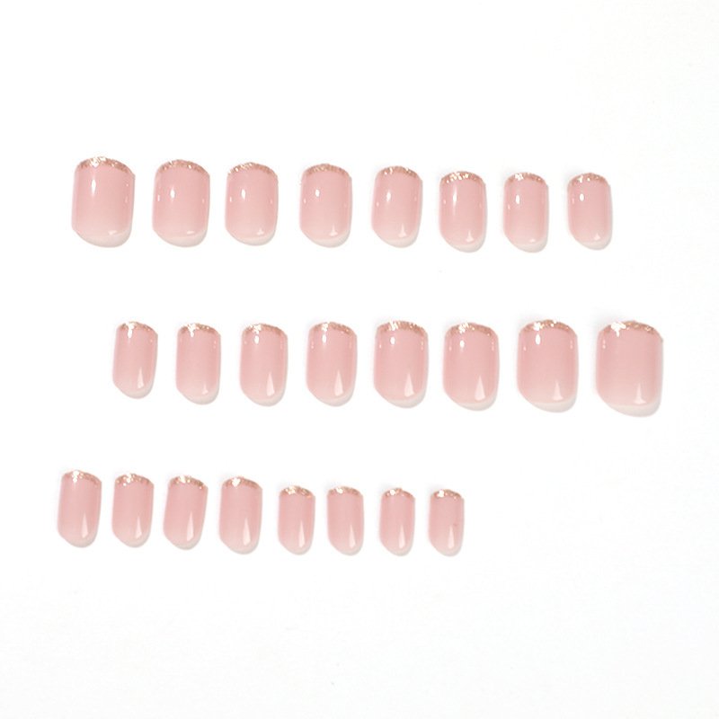 c7a7878b-7b8b-4cac-b9cd-49755c46c236.jpg Mid-Length Press On False Nails Gradient Easy Wear Franch Reusable Natural - Image 3