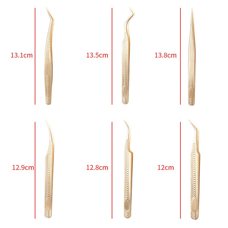 e3b017ab-f0f4-4e1b-a760-9d8d7e1fc99f.jpg Stainless Steel Eyelash Flowering Tweezers Golden Grafting Eyelash Tweezers - Image 2