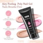 Poly Gel Nail Kit Poly Nail Gel Kit With UV Lamp For Beginners With Anything With Gel Extension Nail Kit With Slip Solution - Image 6